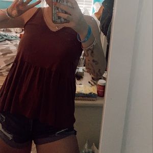 American eagle purplish tank